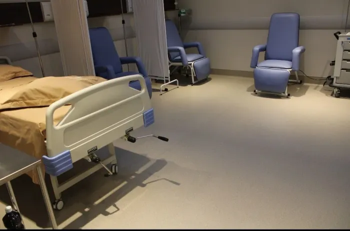 Piso vinílico manta hospitalar