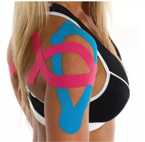 Fita Bandagem Kinésio Tape Elástica 5m x 5cm Exercícios Esportes Fitness z062 