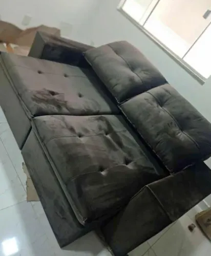 sofá retrátil reclinável 3 lugares 