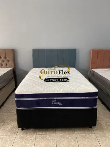 BASE BOX CASAL COM COLCHÃO GARNET POLAR ENTREGA IMEDIATA