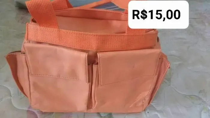 Bolsa feminina laranja - R$15,00