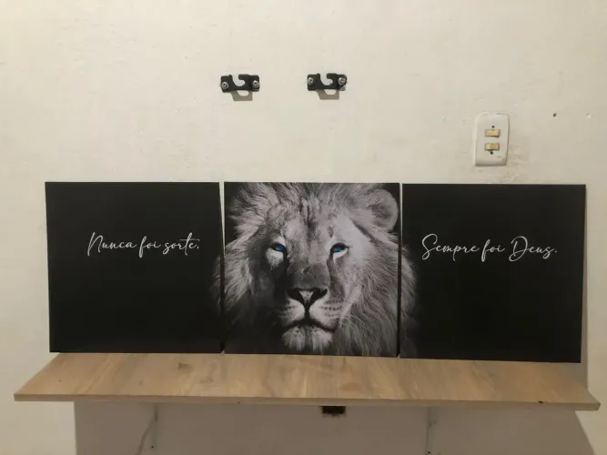 Trio de placas 42x42