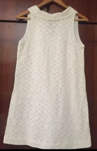 Vestido Renda Branco Zara TAM. M