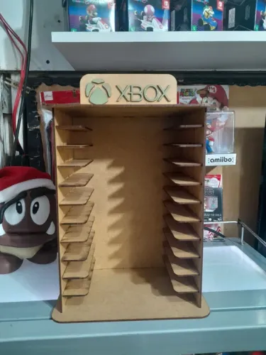 PRATELEIRA PEQUENA PARA JOGOS DE XBOX 360