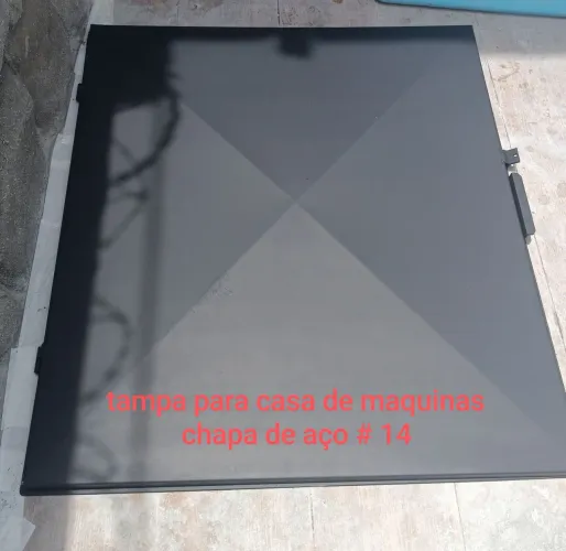 Tampa para casa de máquinas em chapa de aço #14