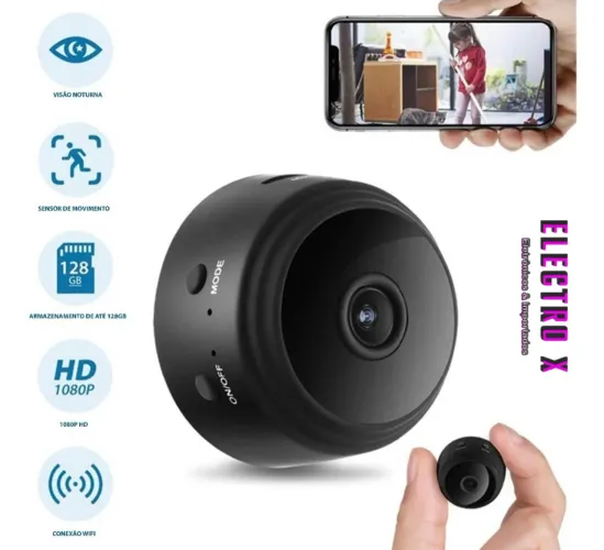 A9 HD Mini com visão noturna Wifi Câmera 1080P Sem Fio Vigilância