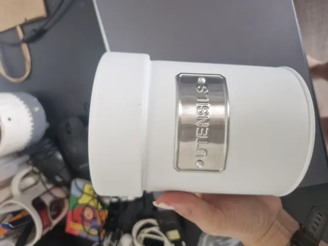 Porta pote Utensílios Branco cozinha 