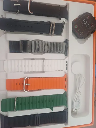 Kit de smartwatch ultra com 7 pulseiras