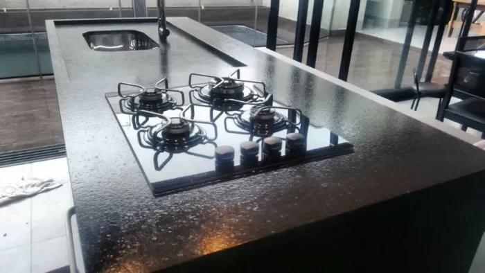 Bancadas, Ilhas, Pias em Granito Preto São Gabriel Só R$ 420 o metro