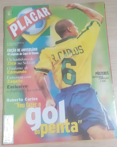 Revista Placar 1138 1998 poster Botafogo Raí 