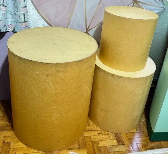 Trio de cilindros (45x45/60x60/70x80cm)