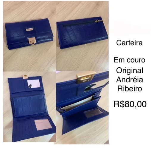 Carteira em Couro Andréia Ribeiro