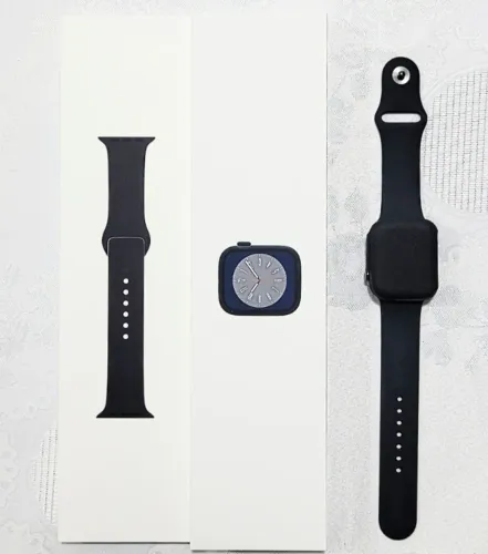 Apple Watch séries 8 GPS 41mm preto nunca usado novo