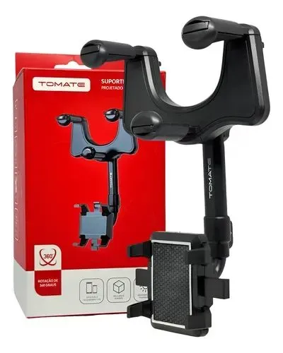 Suporte Celular Universal Espelho Retrovisor Carro 360