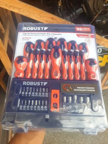 Kit Chaves Phillips e Bits 39 Peças Robust - Versatilidade no Dia a Dia