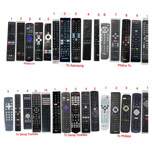 Controle remoto diversos modelos e marcas
