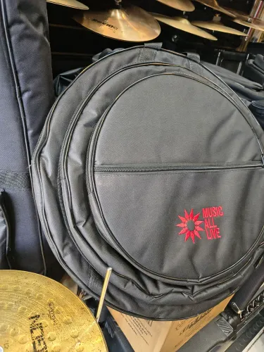 Bag 22 extra luxo para Pratos de bateria triplo bolsos super acolchoado proteja seu prato 