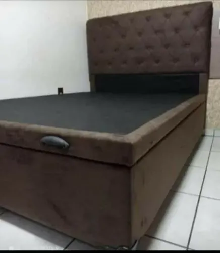 Cama Baú + Cabeceira Estofada!! Novo direito da Fábrica 