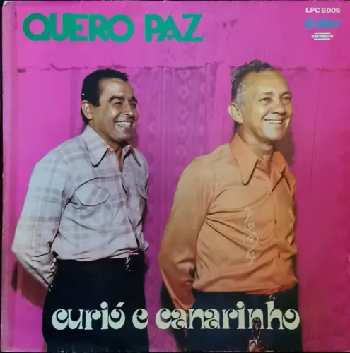 Lp Disco de Vinil Gospel Evangélico Curió E Canarinho - Quero Paz - raro