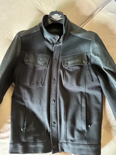 Jaqueta Original Harley Davidson De Cordura Reflexiva Preta