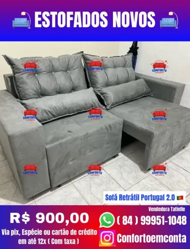 Sofá Retrátil Portugal 2.0 -Novo diretamente da Fábrica