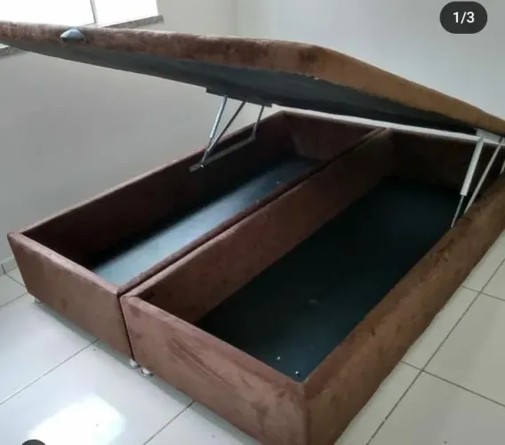BASE BOX BAÚ QUEEN BIPARTIDO 40% DESCONTO