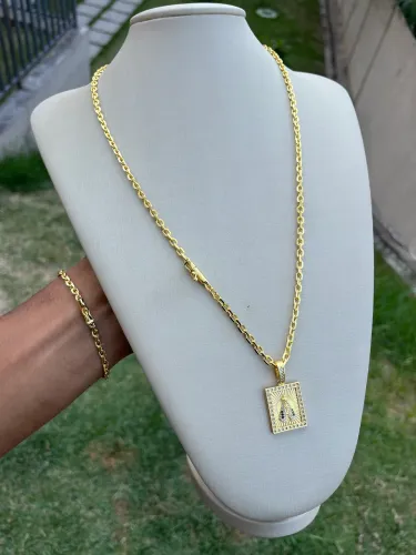 Cordão banhado a ouro 18k