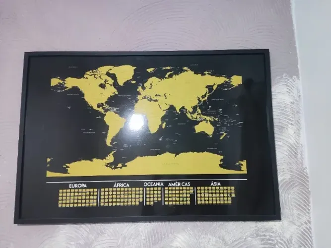Quadro mapa mundi