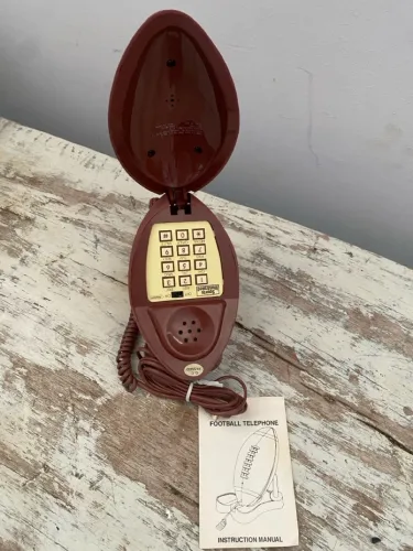 Telefone bola de futebol americano raríssima