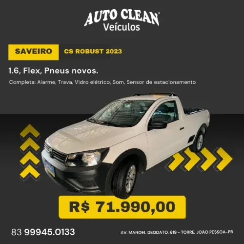 Saveiro CS Robust 2023 - Completa - Pneus Novos