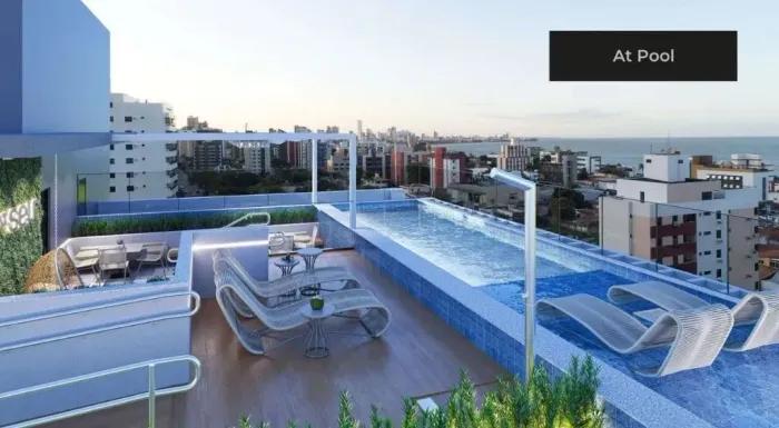 Studio com 1 dormitório à venda, 24 m² por R$ 339.900,00 - Manaíra - João Pessoa/PB