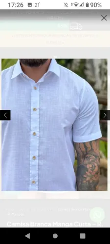 Camisa Branca manga curta