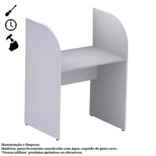 Baia Inicial Atendimento Cinza Conforto Funcionalidade Modelo 24010