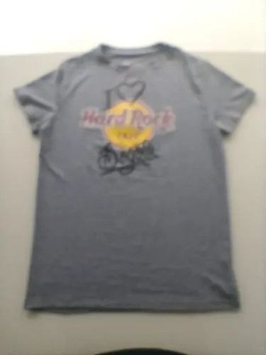 Camiseta Hard Rock feminina I Love Bogotá - cinza mesclada XLarge 