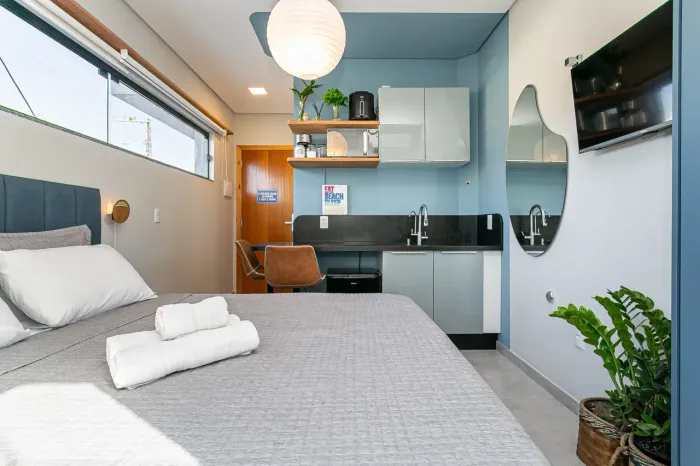 Studio Garden Campeche, mobiliado, vaga de garagem