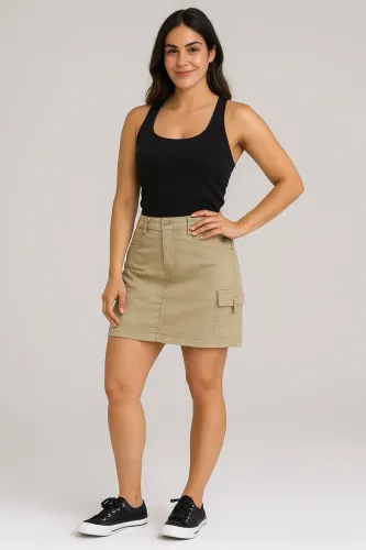 Saia jeans cargo TAM 44