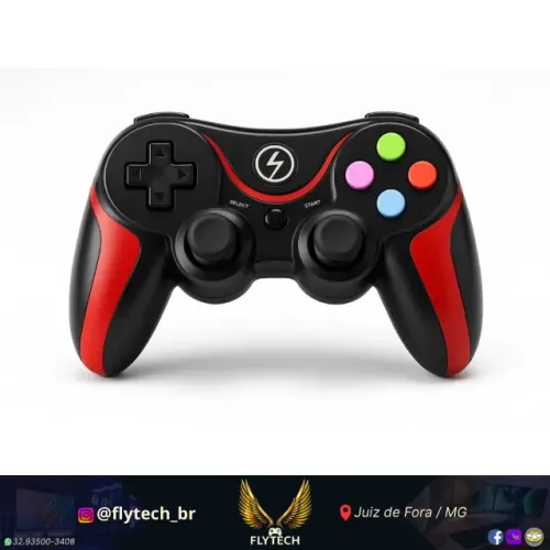 Manete para PC/PS3/Celular - Funcional, com Pequeno Defeito (Sem R1 e L1)