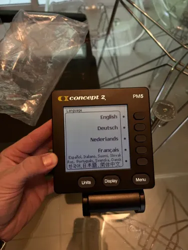 Monitor de Performance Concept2 PM5 Remo Rowerg