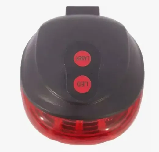 Luz Traseira Sinalizador Bike Led Lâmpada Pisca Faixa Laser
