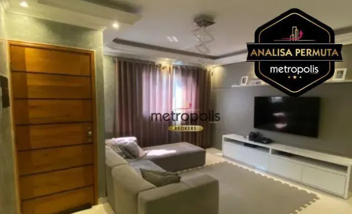 Sobrado à venda, 156 m² por R$ 804.000,00 - Jardim Utinga - Santo André/SP