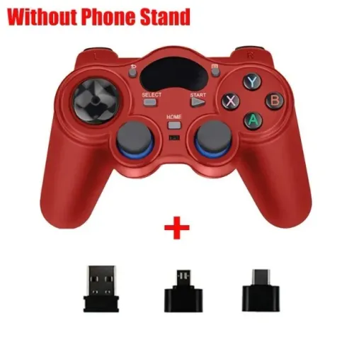 controle smart game joystick sem fio p3 android tgz-850m- vermelho