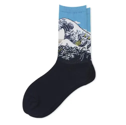Meias Pintura Grande Onda de Kanagawa