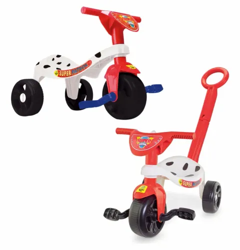 Triciclo Infantil com Empurrador- Sambatoys