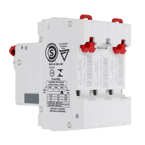 Disjuntores<br>Disjuntor Din Tripolar Curva C 50A Steck