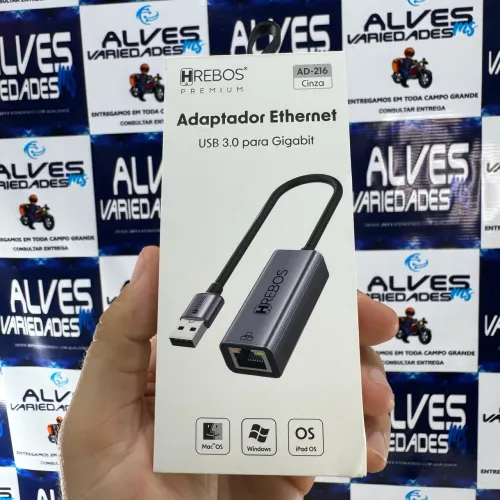 Adaptador de rede USB gigabit 3.0