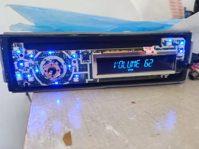 Placa frente som Pioneer deh-p4080ub(somente placa)