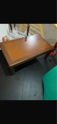 Mesa de canto e centro em mogno