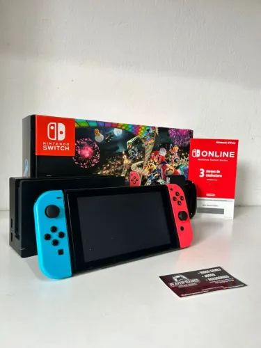 Nintendo Switch V2 + Assinatura 3 Meses (Aceito Cartão)