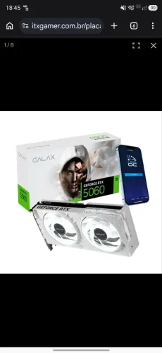 Rtx 5060 8g galax branca na garantia