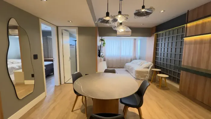Flat Montblanc Renascença | Andar Alto | 100% Mobiliado | Nascente | Reformado | R$ 750 Mi